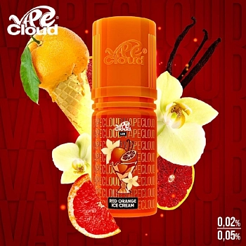 Жидкость для ЭСДН Vape Cloud LUX STRONG Red Orange Ice Cream 30мл 20мг.